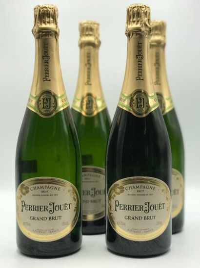 4 bouteilles Champagne Perrier Jouet Brut...