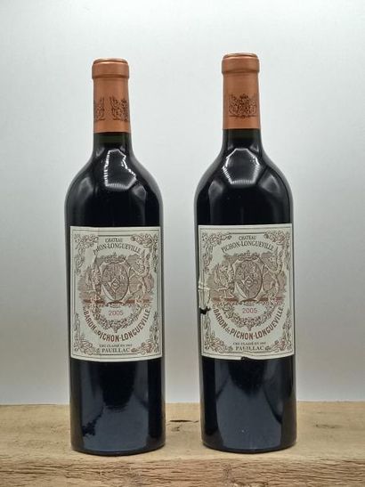 null 2 bouteilles Château Pichon-Longueville 2e Cru Classé Pauillac 1988 (niveau:...