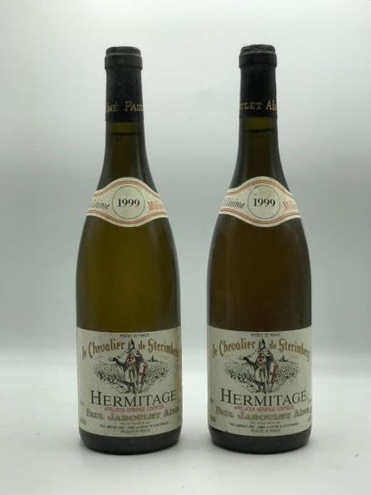 null 2 bouteilles Hermitage Le Chevalier de Sterimberg Paul Jaboulet Aîné 1999 