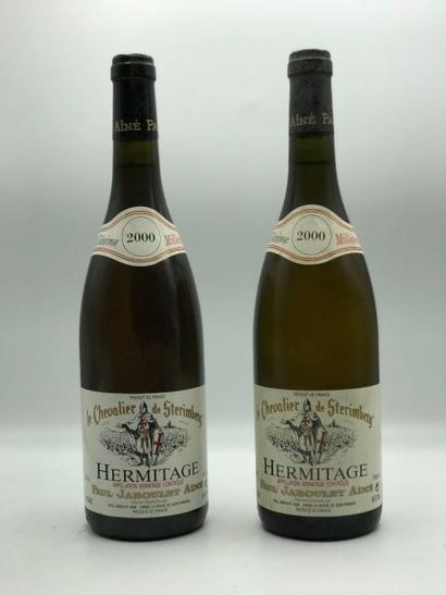 null 2 bouteilles Hermitage Le Chevalier de Sterimberg Paul Jaboulet Aîné 2000 