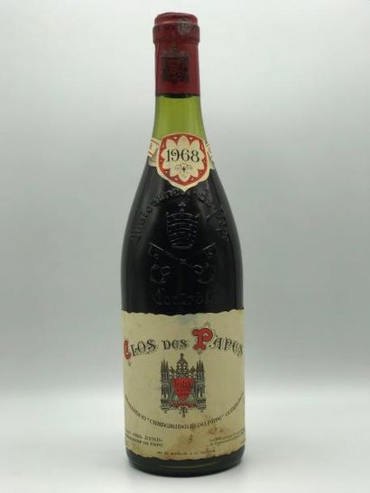 null 1 bouteille Châteauneuf-du-Pape "Clos des Papes" Paul Avril 1968 (niveau : à...