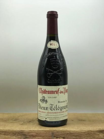 null 1 bouteille Châteauneuf-du-Pape "La Crau" Domaine du Vieux Télégraphe 2011 (étiq....
