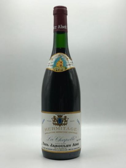 null 1 bouteille Hermitage "La Chapelle" Paul Jaboulet Aîné 1989 (niveau: très l...