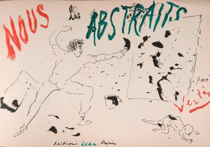 VERTES (Marcel) Nous les Abstraits. Préface de Roger Peyrefitte. Paris, Léda, 1960;...