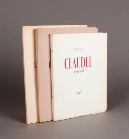 Claudel (Paul) Visages Radieux. Paris, Egloff (1945), in-4; en feuilles, couverture...