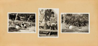 COCTEAU (Jean) Dans le bassin d'Arcachon, au Piquey en Septembre 1917. Réunion de...