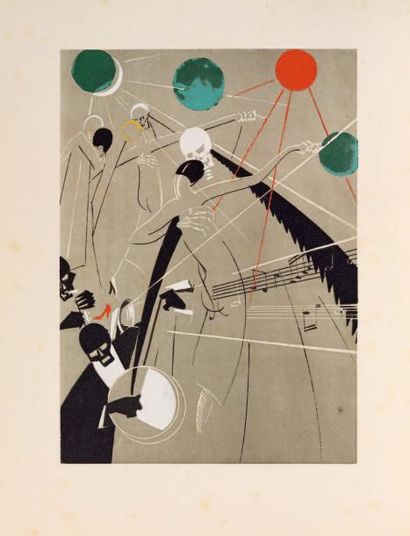 MAC ORLAN (Pierre) La Danse Macabre. Vingt dessins de Yan B. Dyl. Paris, Kra, 1927;...
