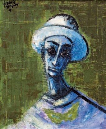 Fréderic MENGUY (Paris 1927-2007) Le clown triste Huile sur toile, signée et datée...