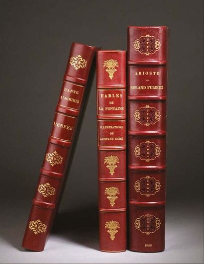 DORE (Gustave) / LA FONTAINE Fables, avec les dessins de Gustave Doré. Paris, Librairie...
