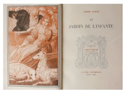 SCHWABE (Carlos) / SAMAIN (Albert) Au Jardin de l'Infante. Compositions de Carlos...