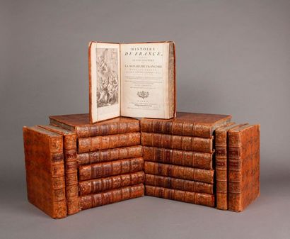 DANIEL (G.) Histoire de France. A Paris, 1755- 1757; 17 volumes in-4 (veau d'époque...