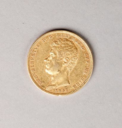 null PIÈCE de 20 Francs Suisse en or, Prince Albert 1832.
Pds. 32,10 g