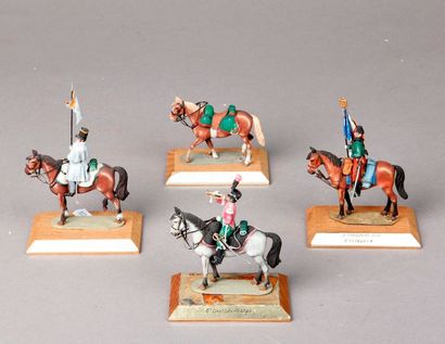 null Jacques BITTARD : 3 Cavaliers dont 8ème Chasseur 1816 - 8ème Chasseur 1807....