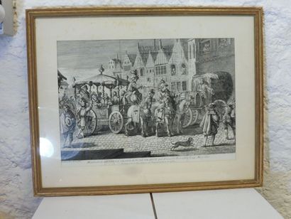 null ‘’L’assassinat de Henri IV par RAVAILLAC le 14 mai 1610 gravure en noir XVIIème...