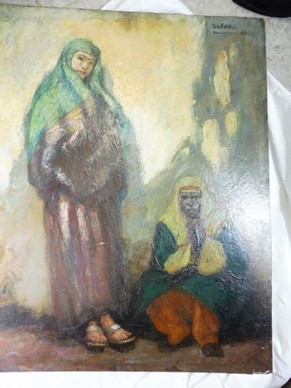 null SZEKEL ou SZEKELY école hongroise début XXème ‘’les femmes de DAMAS’’ huile...