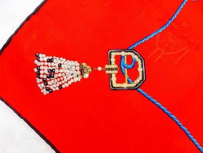 null CARTIER Must de foulard ‘’bijoux art déco’’ Soie 83 x 83 cm (parfait état)