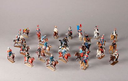 null CBG : Deux boites de Cavaliers dont Chasseurs – Prussiens – Coloniaux – Dra...