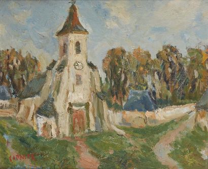 Louis François CABANES (1867-1947) L'eglise
Huile sur toile, signée en bas à gauche
39...