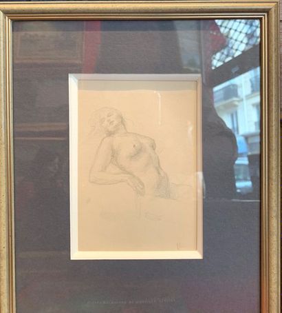 Fernand CORMON (1845-1924) Etude de nu 

Dessin à la mine de plomb, cachet de l'artiste...