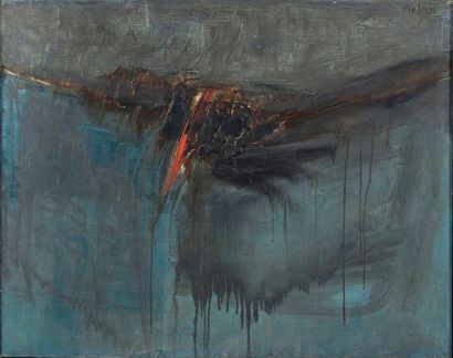 Mübin OHRON (1924-1981) 

Untitled, 1957

Oil on canvas signed on the top right,...