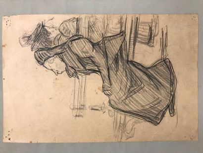René Louis BOISMARD (1882-1915) 

Dessin au fusain sur papier

24.5 x 15.5 cm