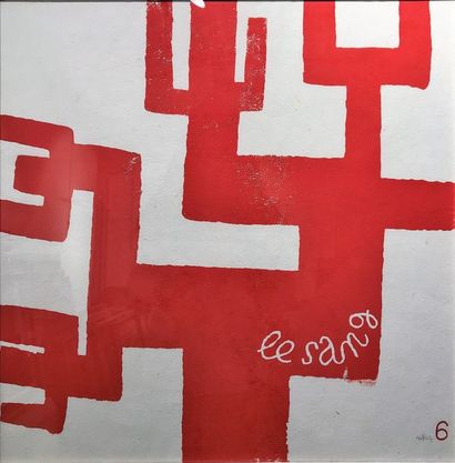 Pierre SZEKELY (1923-2001) Le sang

Lithographie sur velin, 

Signée et numérotée...