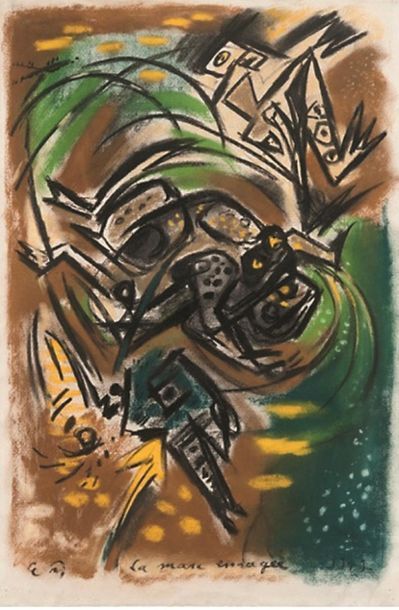 André MASSON (1896-1987) La mare enragée

1949

Pastel sur papier, signé en bas à...
