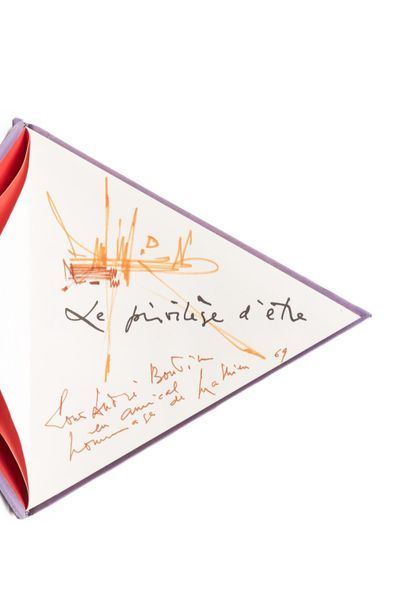 Georges MATHIEU (1921-2012) LE PRIVILÈGE D'ÊTRE

De forme triangulaire, 22 cm de...