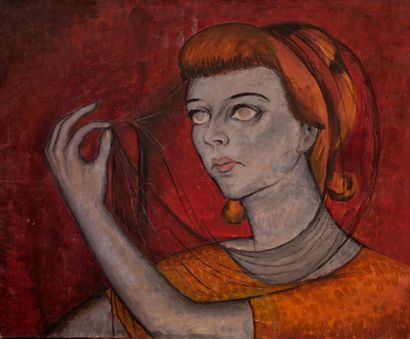 Lev SCHULTZ (mort en 1970) Woman with a veil

Oil on canvas

60 x 73 cm. - 23 5/8...