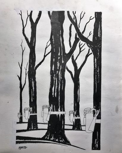 Jean DOBRITZ (1956) Forêt

Feutre sur papier signé en bas à gauche

46,3 x 37,5 cm...