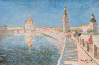 Henry ARNOLD (1879-1945) Vue de Moscou

Huile sur toile, signée et datée 1902 en...
