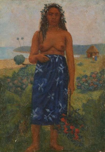 Jean-Marie CREVESSEUR (XX) Jeune Tahitienne

Huile sur toile

65.5 x 47 cm. - 25...