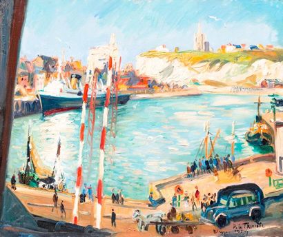 Pierre LE TRIVIDIC (1898-1960) The pollet in Dieppe

Oil on canvas, signed and dated...