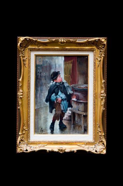 Geo (Jean-Jules Henri GEOFFROY) (1853-1924) Les marrons

Huile sur toile signée en...