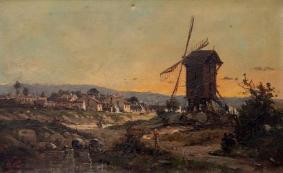 null VALLIER (XIXème siècle)

Le moulin 

Huile sur toile signée en bas à gauche

41...