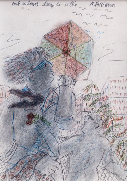 null Alexandre FASSIANOS (1935)

Cerf volant dans la ville 

Crayons de couleur sur...