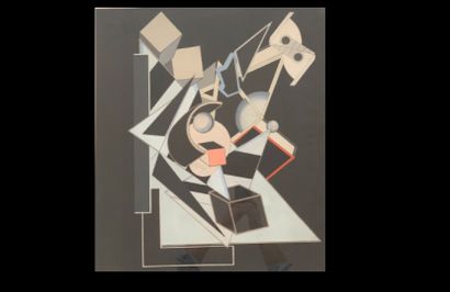 null Alain le YAOUANC (1940)

Composition géométrique 

Gouache et collage sur papier

64...