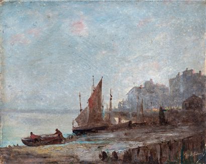 null Emile GODCHAUX (1860-1938)

Low tide 

Oil on canvas signed lower right 

21.5...