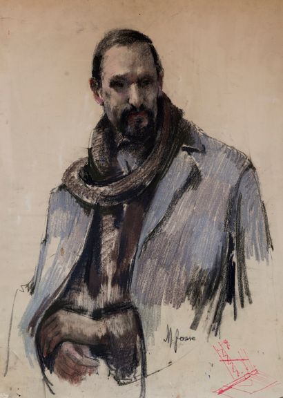 null Mladen JOSIC (1897-1972)

Portrait du peintre Monaino, 1957

Pastel sur carton...