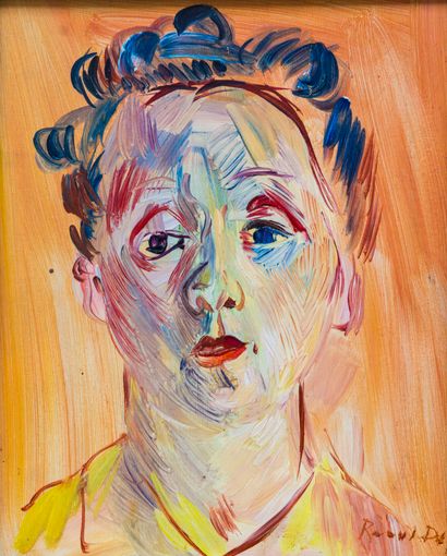 null 
Raoul DUFY (1877-1953)




Portrait de Berthe,1942



Huile sur panneau signée...