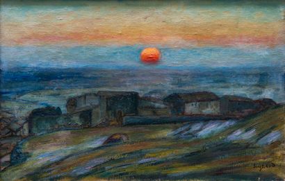 René SEYSSAUD (1867-1952) 
Paysage au soleil...