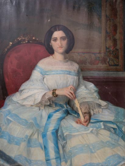 null 
Alexandre CABANEL (1823-1889)




Portrait of the Viscountess Philippe d'Adhémar,1887




Oil...