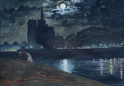 null Jens-Ferdinand WILLUMSEN (1863-1958)

Copenhague la nuit 

Pastel et gouache...