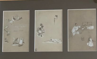 null Adolphe WILLETTE (1857-1926)

EFFET de NEIGE

3 dessins, encre, plume, craie...