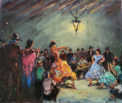 null Maurice BARLE (1903-1961)

La danseuse de flamenco

Huile sur toile signée en...