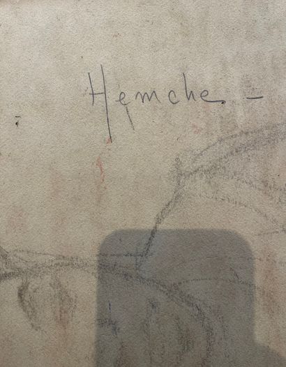 null 
Abdel-Halim HEMCHE (1908-1979 




Le carrefour Huile sur carton signée au...