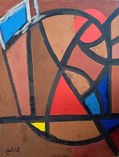 null 
Michel CADORET (1912-1985)




Composition,1959




Huile sur toile Signée...