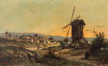 VALLIER (XIXème siècle) 
Le moulin 
Huile...
