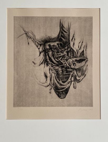 null Serge REZVANI (1928)

The nightmare 

Black engraving on paper 

Signed and...