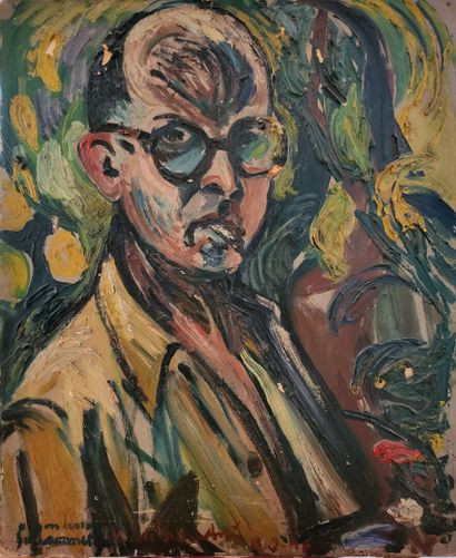 André VERDILHAN (1881-1963) 
Autoportrait...